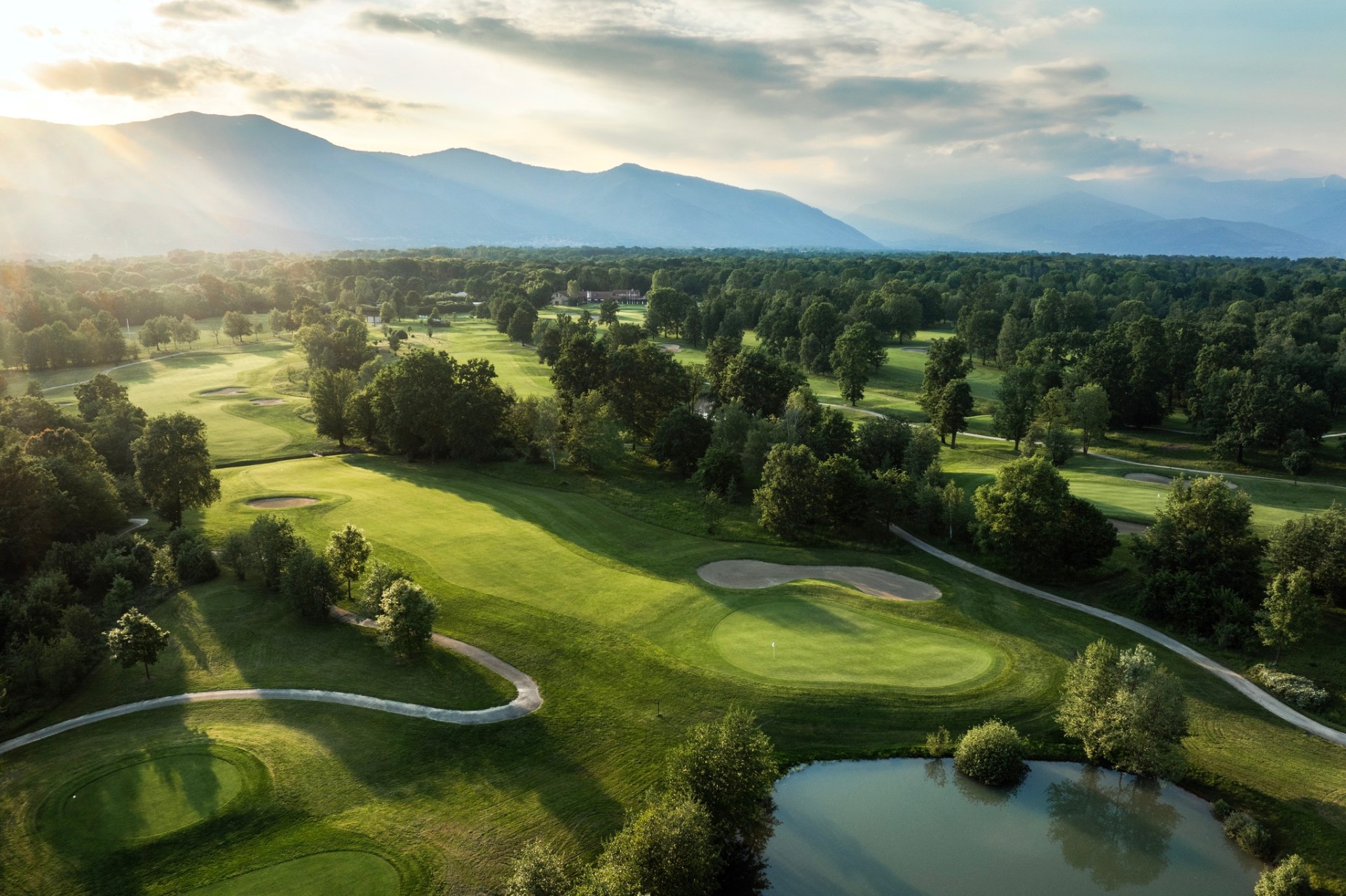 Royal Park I Roveri aerial view, Turin